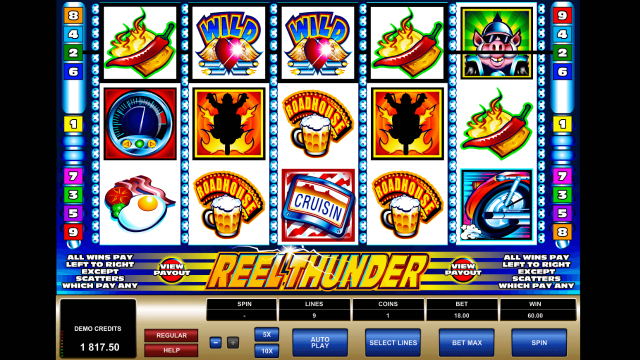 Бонусная игра Reel Thunder 6